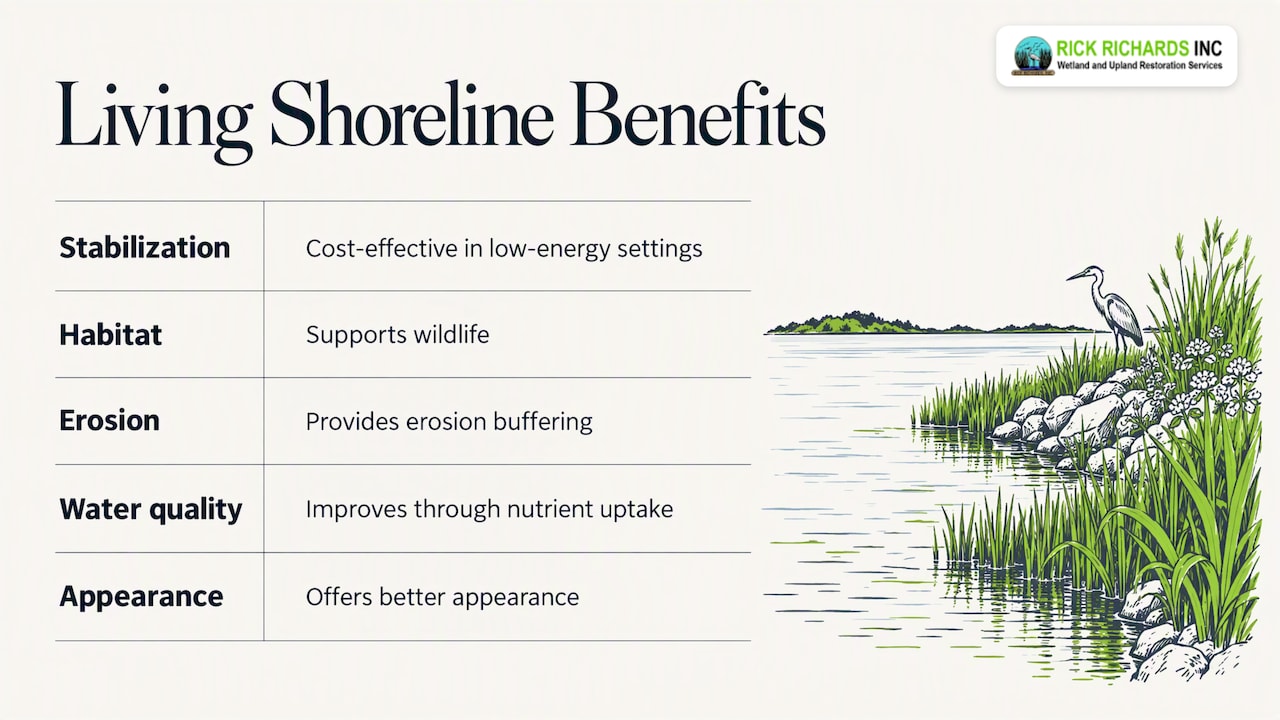Five benefits of living shoreline planting